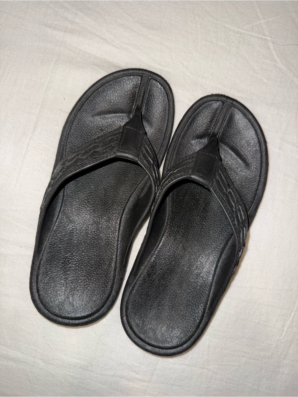 Black Flip Flops
